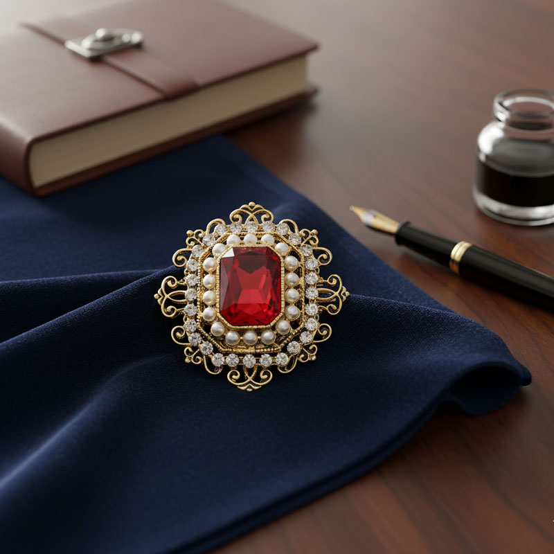 楽天市場】送料無料 1000円ポッキリ ブローチ 宝石 クリスタル ライン