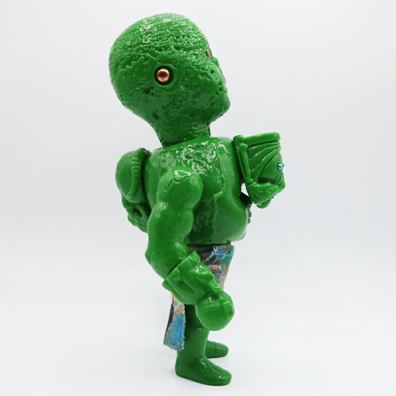 リアルへッド マッドバーバリアンズ 緑ラメ成型 未塗装 ソフビ 5416