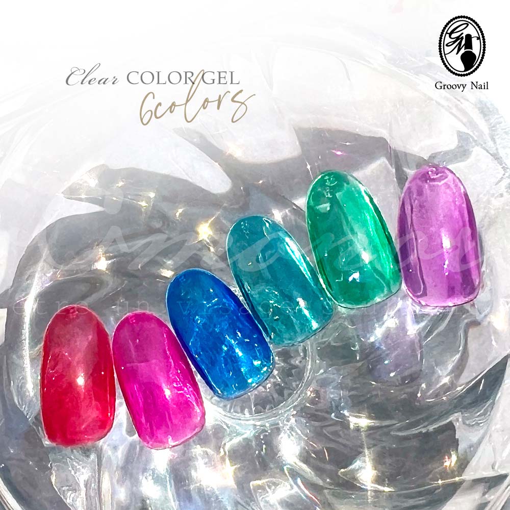 楽天市場】クリアカラージェル 全6色 3g 透明系 ツヤ感 ビビッドカラー