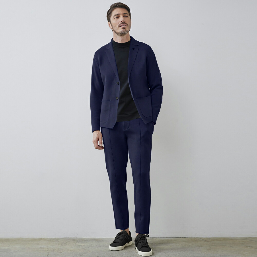 楽天市場】セットアップ メンズ ニットジャージ セットアップ対応