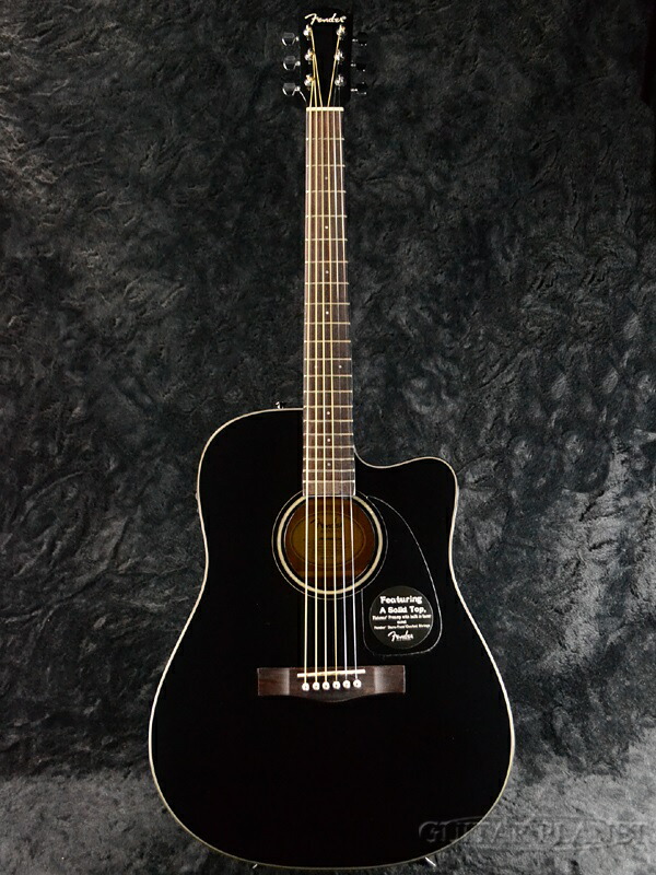 Fender CD-140SCE Black エレアコ ブリッジリペア品 Fender CD-140SCE