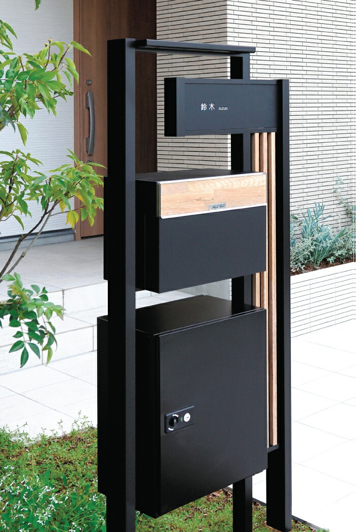 楽天市場】機能門柱 ブリーゼ & デポ Breeze & DEPO ポスト 宅配