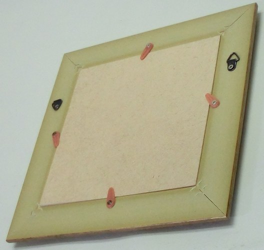 楽天市場】難有 108 ホワイト 15角デッサン額縁 正方形額 アウトレット