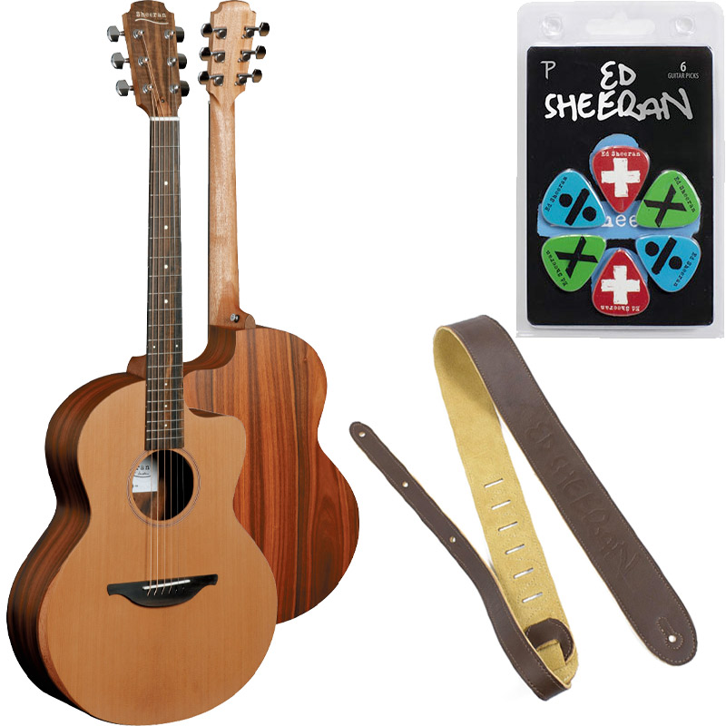 楽天市場】ピック＆レザーストラップ付 Sheeran BY Lowden
