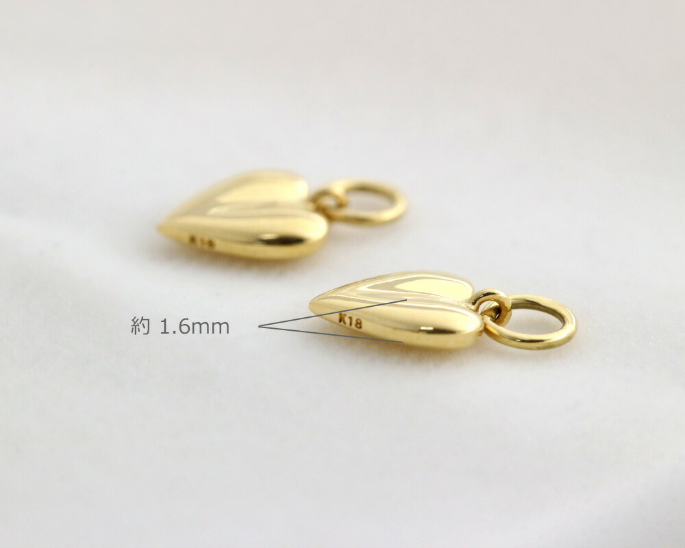 楽天市場】K18 K10 ハート ピアス チャーム ※在庫あり商品は一部価格