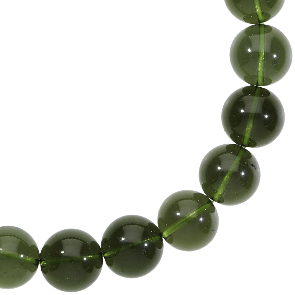 楽天市場】モルダバイト 高品質 ブレスレット 10mm 18cm メンズ M