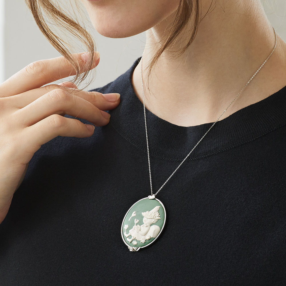 楽天市場】[MOOMIN/ムーミン] 磁器カメオペンダント しあわせの