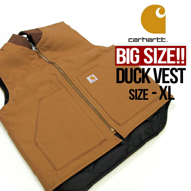楽天市場】カーハート Carhartt ベスト ダックベスト 裏地