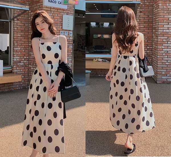 楽天市場】ワンピース 綿 水玉柄 スクエアネック ぽっちゃり 2点セット