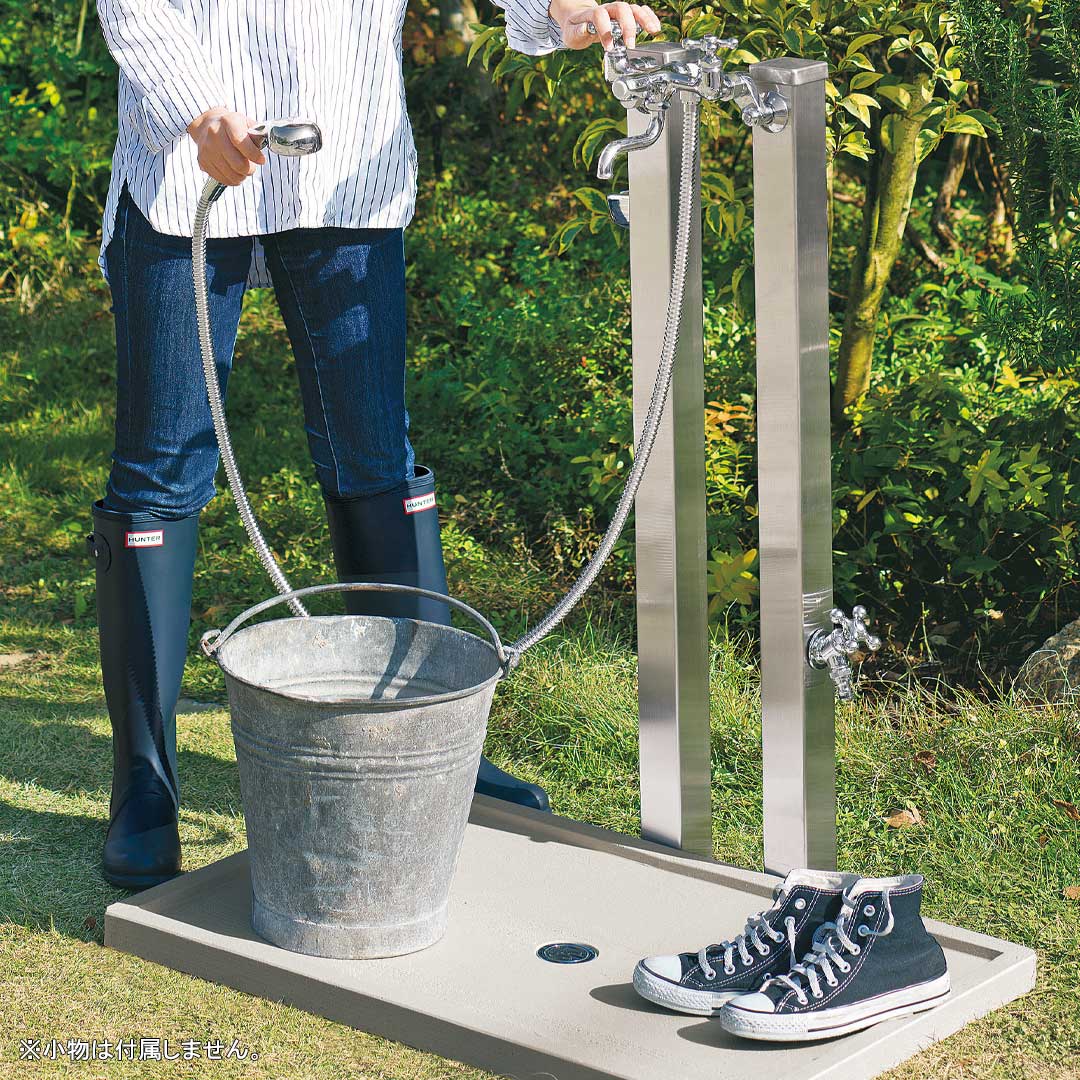 楽天市場】ウォータービュー ナルル 混合栓セット + シャワーパン