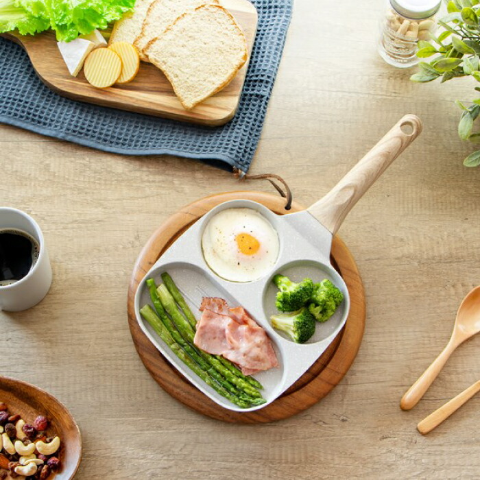 楽天市場】いろんな料理を同時調理！ 仕切り付 マルチ フライパン M