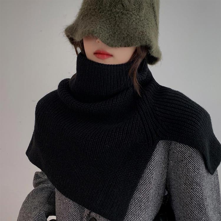 楽天市場】ネックスヌード ケープベスト ニット スヌード 肩掛け