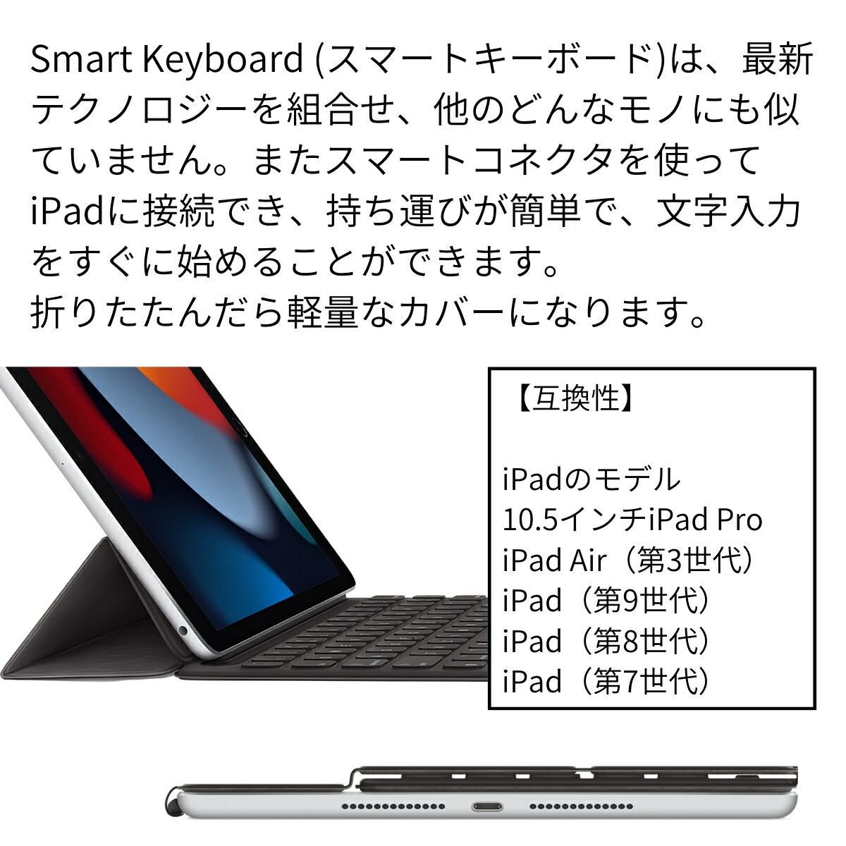 楽天市場】Apple iPad（第9世代対応）Smart Keyboard MX3L2J/A 日本語
