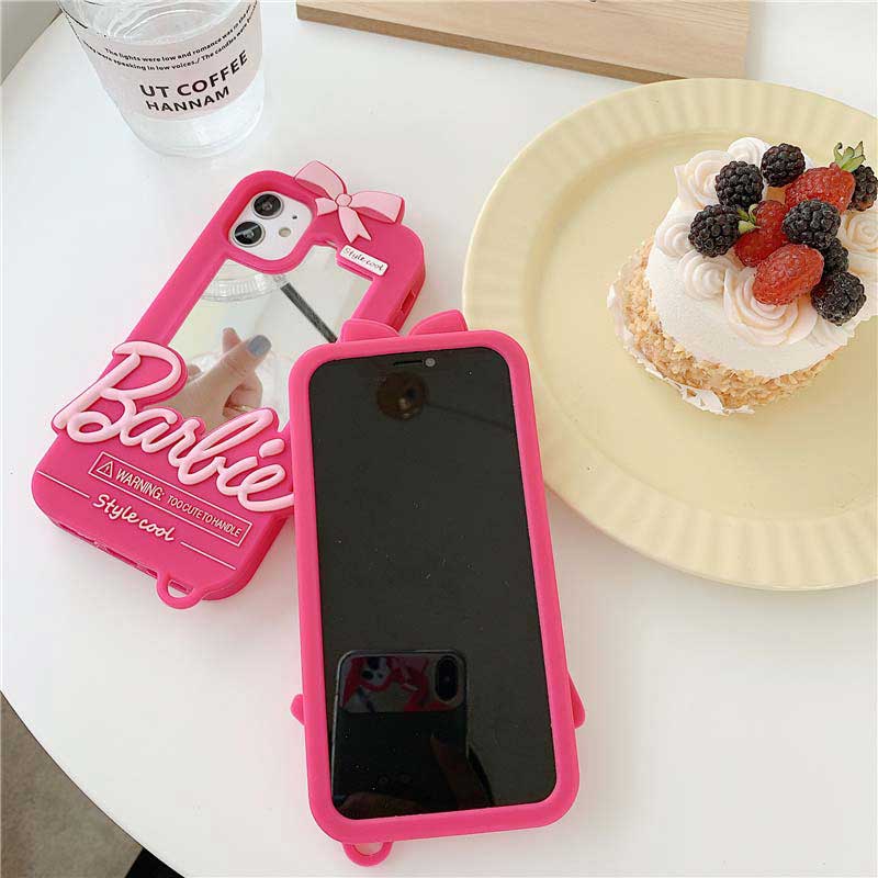 楽天市場】【メール便送料無料】鏡が付いてて便利♪ミラー付きピンクが