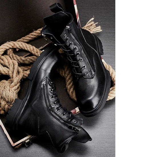 楽天市場】V系 ブーツ メンズ モード系 コンバットブーツ 本革 モード