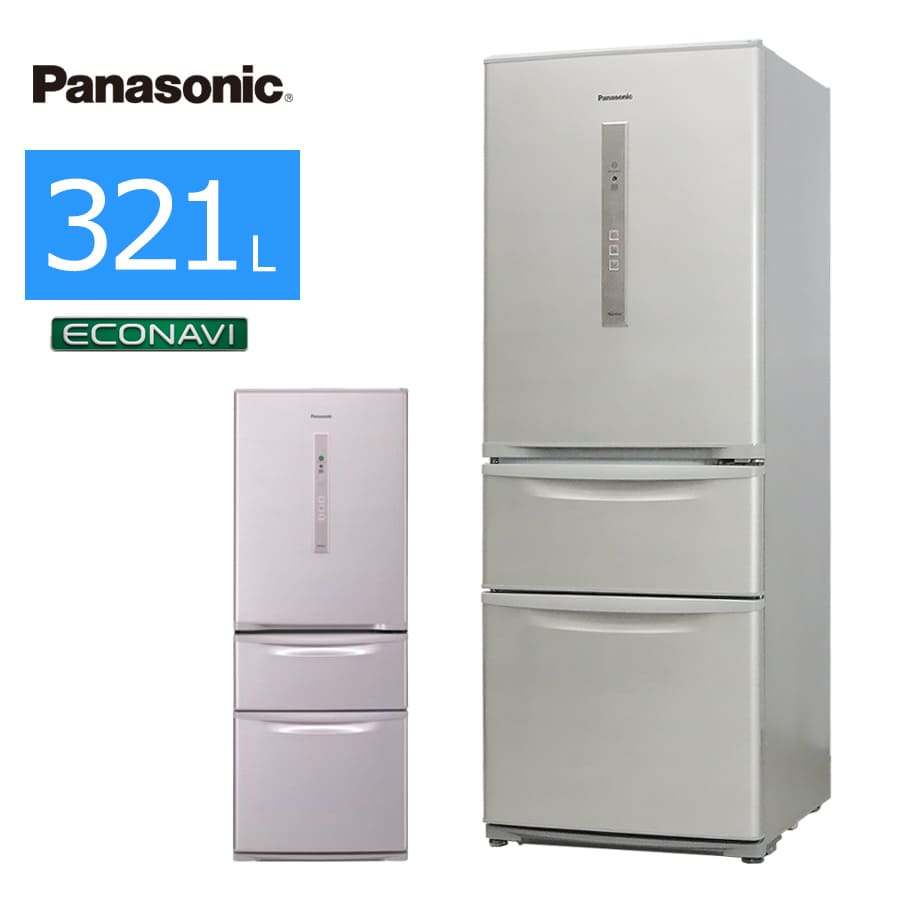 楽天市場】【中古/屋内搬入付き】パナソニック 冷蔵庫 3ドア 321L NR