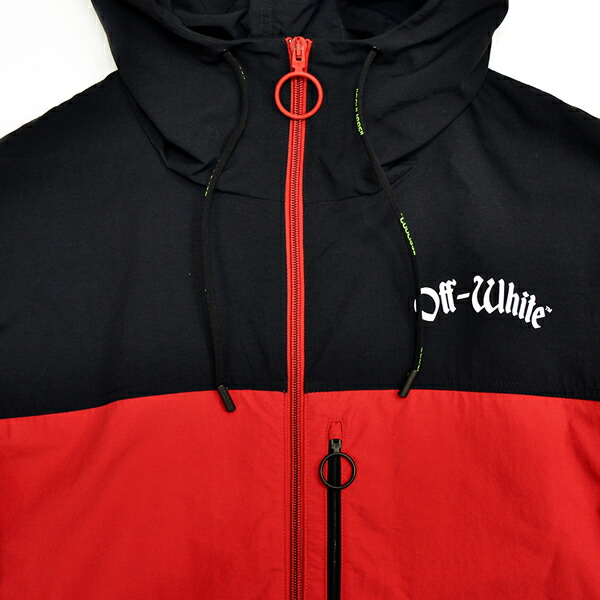 楽天市場】オフホワイト【Off-White】 正規品 WINDBREAKER RED