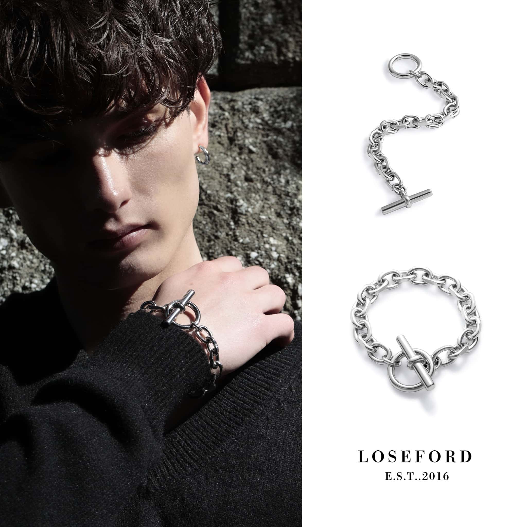 楽天市場】【LOSE FORD 公式】チェーンブレスレット メンズ