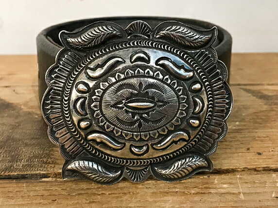 インディアンジュエリースーパレアバックルナバホズニホピ