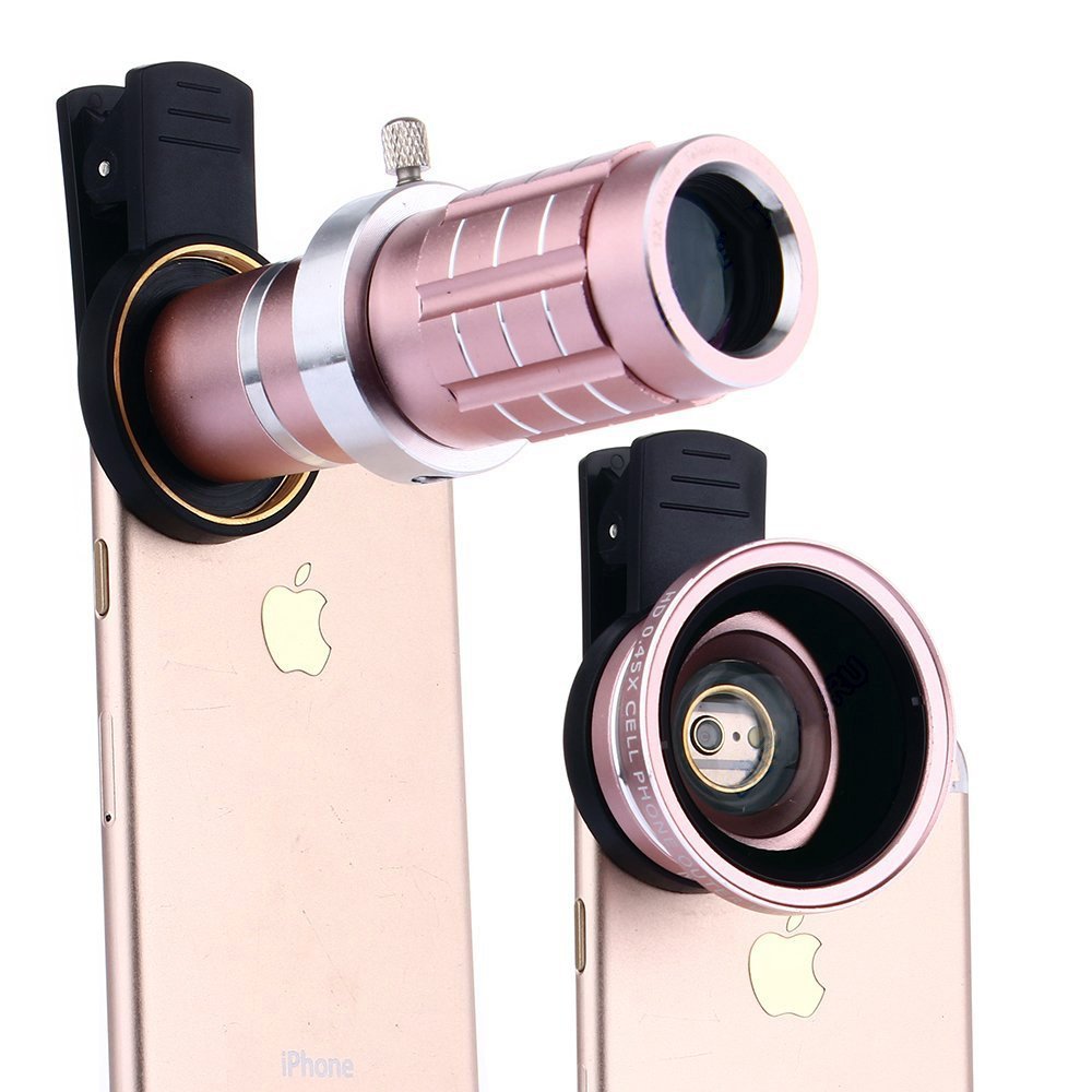 楽天市場】カメラレンズキット 3 IN 1クリップ式 スマホレンズ 12X