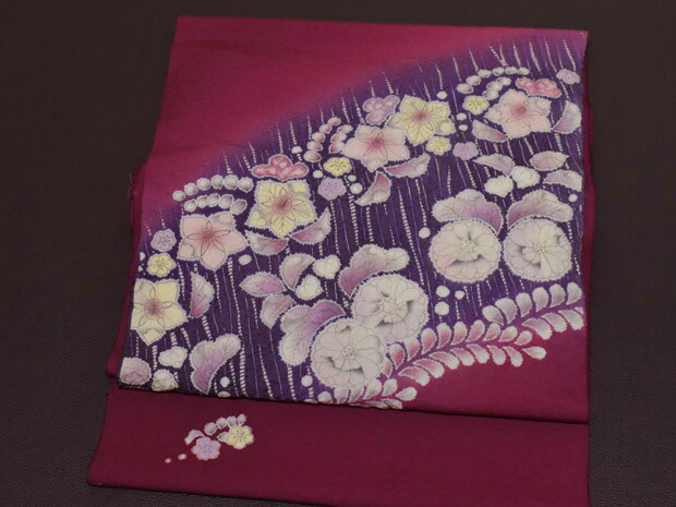 楽天市場】＜夢幻辻が花文様染帯＞十日町 翠山工房 桐屋謹製 正絹 九寸