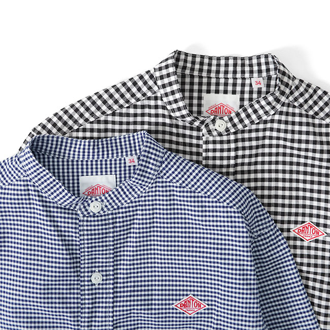 楽天市場】DANTON ダントン チェック オックスフォード バンドカラー