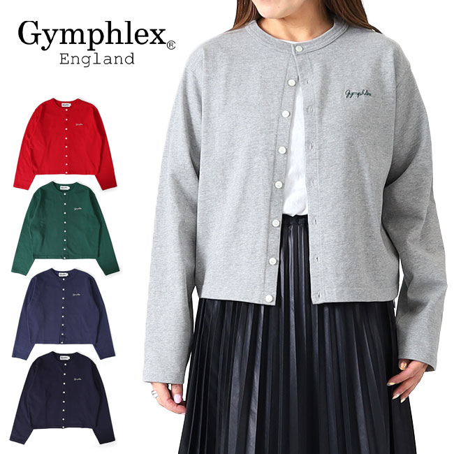 楽天市場】GYMPHLEX ジムフレックス 刺繍ロゴ ショート クルーネック