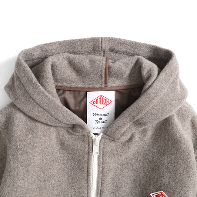 楽天市場】DANTON ダントン ウールパイル フード付き ジップジャケット