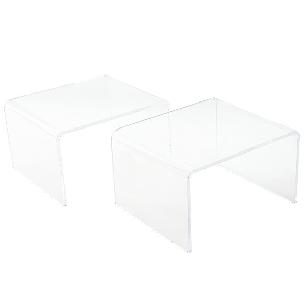 楽天市場】送料無料 アクリルテーブル サイドテーブル 2台セット コの