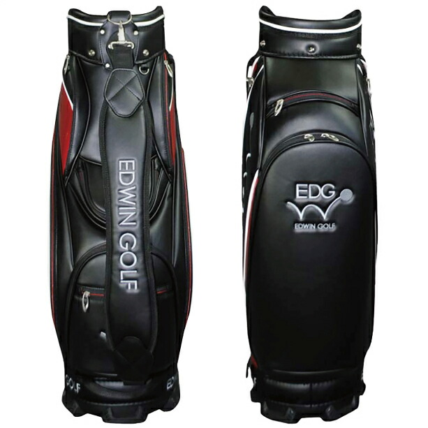 美品 EDWIN GOLF ゴルフ 9.5型キャディバッグ 6分割 ブラック 楽天市場