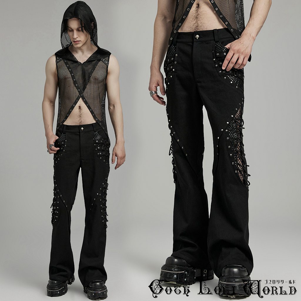 楽天市場】当日発送 即納 WK-628DQM-BK メッシュ レースアップ ハトメ