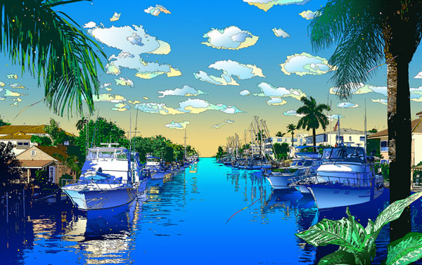 楽天市場】◇ 鈴木英人「我が心のマイアミ」-MIAMI MOOD- 2001年 EM