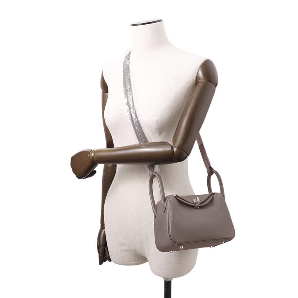 楽天市場】エルメス リンディ ミニ グリメイヤー/シルバー金具