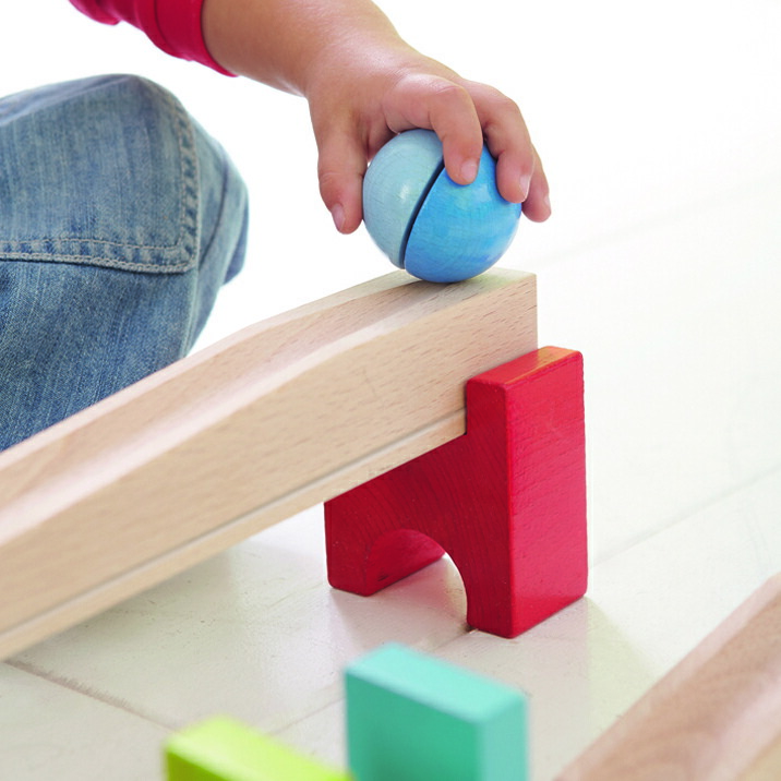 楽天市場】HABA ハバ 木のおもちゃ ドイツ製 ベビークーゲルバーン 大