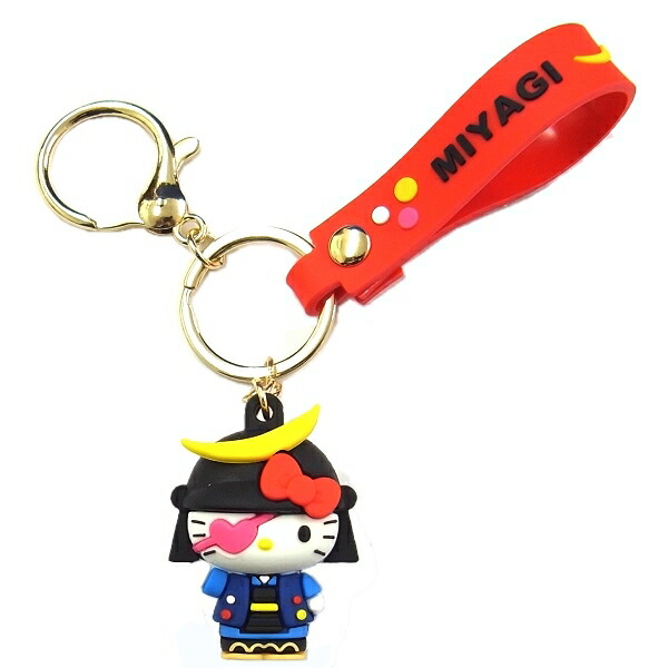 楽天市場】ご当地キティ宮城限定(伊達政宗)ラバーキーホルダー : ご