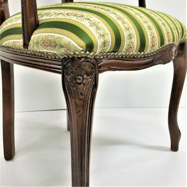 楽天市場】ダイニングチェア 肘付き イタリア製 家具 完成品 木製 布