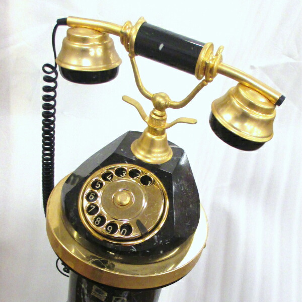 楽天市場】アンティーク 電話機 ダイヤル式 固定 おしゃれ テレホン 一