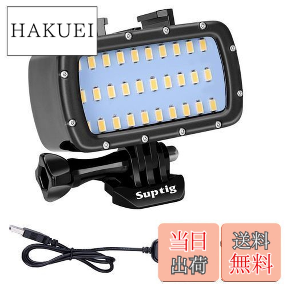 楽天市場】【送料無料】Suptig 30 LED ビデオライト 防水ライト 水中