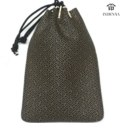 楽天市場】鹿革 漆 印伝 巾着 メンズ 男物《印傳屋 INDEN-YA》甲州印伝