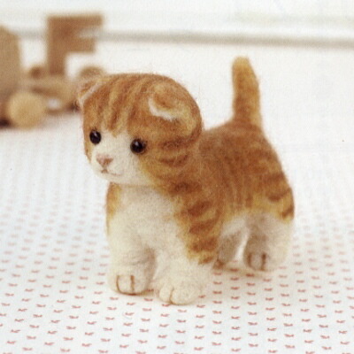 楽天市場】羊毛フェルトキット マンチカン 羊毛フェルト猫キット ネコ