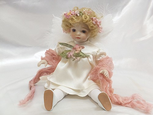 楽天市場】若月まり子 ビスクドール「ベビーエンジェル：ピンク」【楽