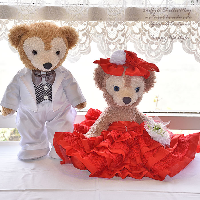 楽天市場】ダッフィー シェリーメイ ウエディング ペア Sサイズ 43cm