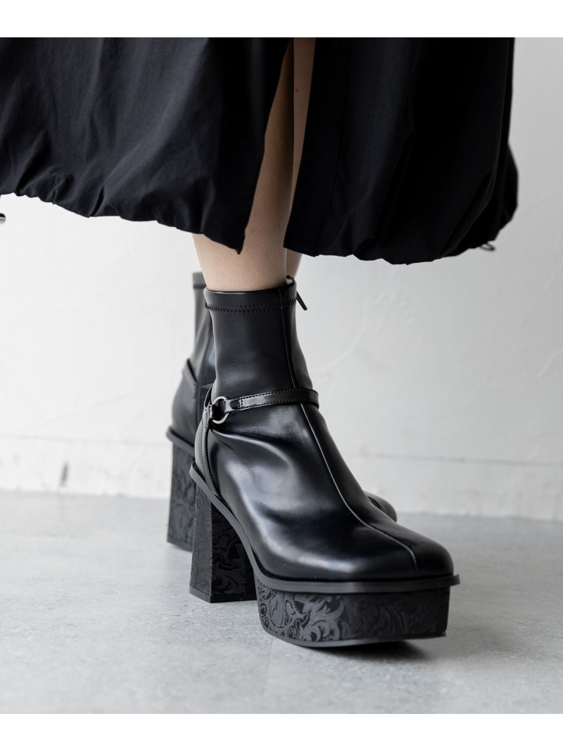 楽天市場】ガラソールチャンキーブーツ HARE ハレ シューズ・靴 ブーツ