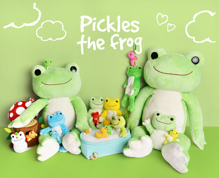 楽天市場】ぬいぐるみ 特大 かえるのピクルス ベーシック pickles the