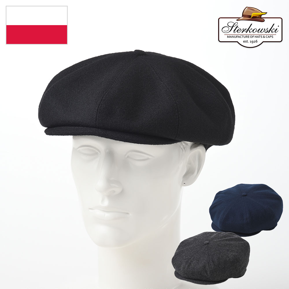 楽天市場】キャスケット 秋冬帽子 ポーランド製 メンズ レディース