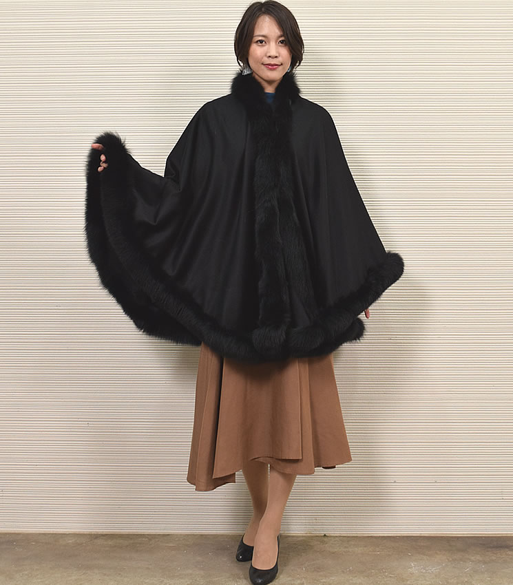 楽天市場】[PIACENZA] 日本製 カシミヤ 100％ ケープ SAGA フォックス