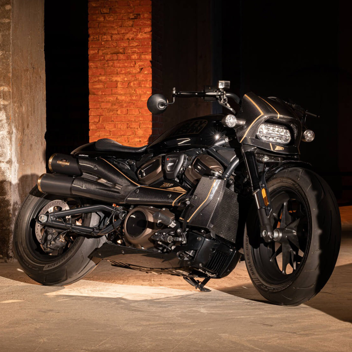 楽天市場】スポーツスターS TOP-GUN スリップオンマフラー 120TH