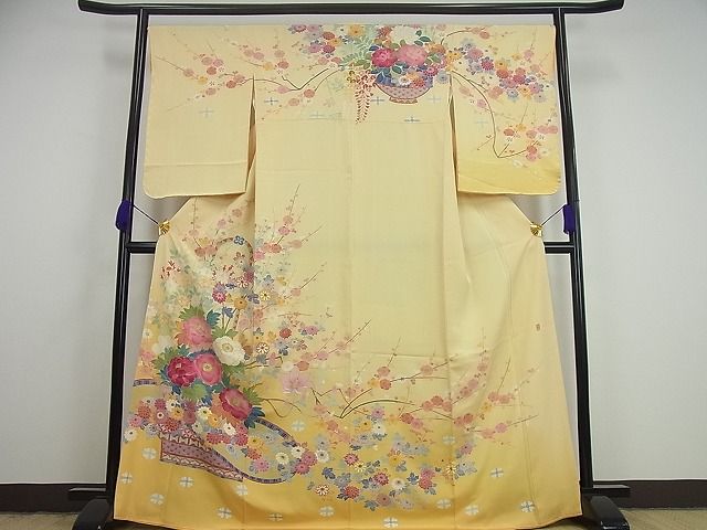 楽天市場】平和屋1□極上 本加賀友禅作家 百貫華峰 訪問着 花籠 暈し