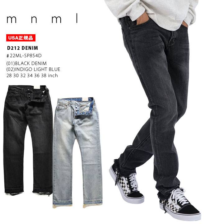 楽天市場】【ラスト1点】mnml デニム ジーンズ メンズ 春夏秋冬用 全2