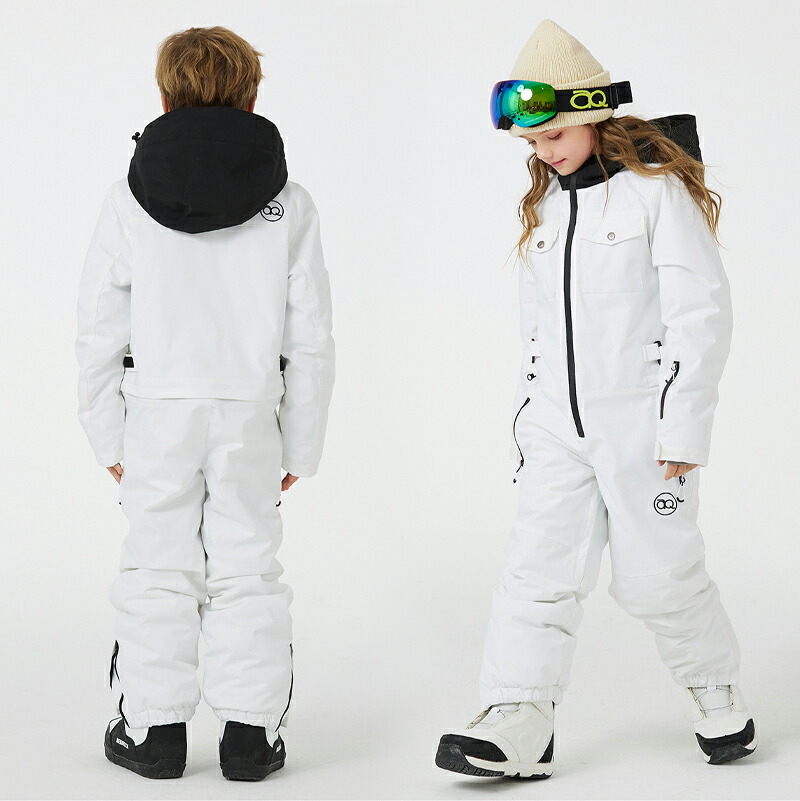 NASA スノーボードウェア 子ども用 ホワイト/ブラック NASA